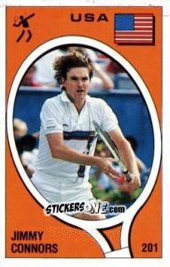 Sticker Jimmy Connors - Supersport 1988 n. 201 - Panini