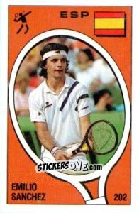 Cromo Emilio Sanchez - Supersport 1988 n. 202 - Panini