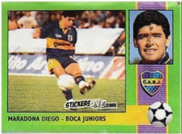 Figurina Diego Armando Maradona - Futbol 1996 n. 28 - Cromy