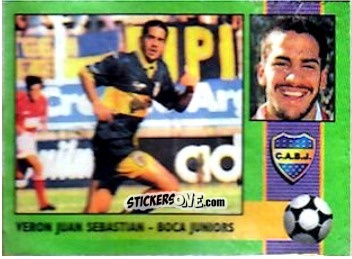 Cromo Juan Sebastián Verón - Futbol 1996 n. 35 - Cromy