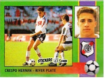 Sticker Hernan Crespo - Futbol 1996 n. 52 - Cromy