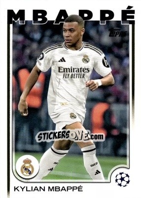 Sticker Kylian Mbappé - UEFA Club Competitions 2024-2025
 n. 1 - Topps