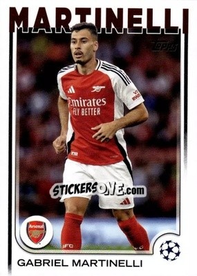 Sticker Gabriel Martinelli - UEFA Club Competitions 2024-2025
 n. 5 - Topps