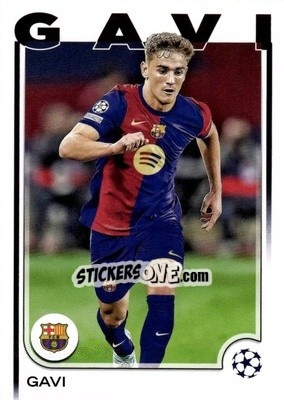 Sticker Gavi - UEFA Club Competitions 2024-2025
 n. 6 - Topps