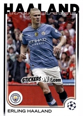 Sticker Erling Haaland - UEFA Club Competitions 2024-2025
 n. 9 - Topps