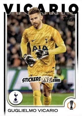 Sticker Guglielmo Vicario - UEFA Club Competitions 2024-2025
 n. 12 - Topps