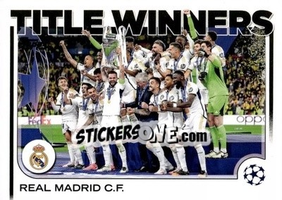 Sticker Real Madrid C.F. - UEFA Club Competitions 2024-2025
 n. 15 - Topps