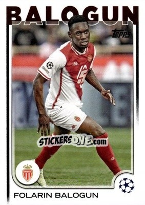 Sticker Folarin Balogun - UEFA Club Competitions 2024-2025
 n. 21 - Topps