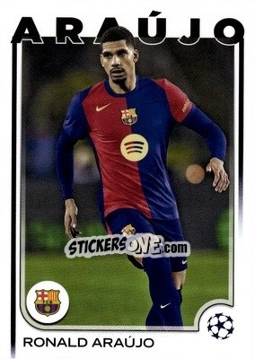 Sticker Ronald Araújo - UEFA Club Competitions 2024-2025
 n. 24 - Topps