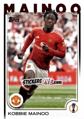 Sticker Kobbie Mainoo - UEFA Club Competitions 2024-2025
 n. 29 - Topps