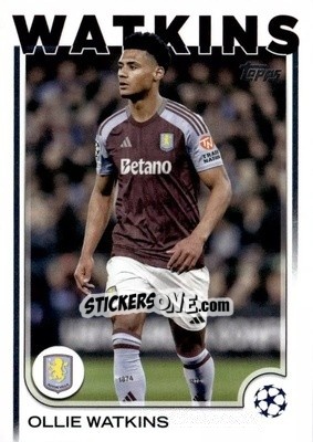 Sticker Ollie Watkins - UEFA Club Competitions 2024-2025
 n. 33 - Topps
