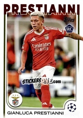 Sticker Gianluca Prestianni - UEFA Club Competitions 2024-2025
 n. 36 - Topps