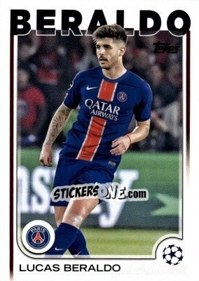 Sticker Lucas Beraldo - UEFA Club Competitions 2024-2025
 n. 40 - Topps