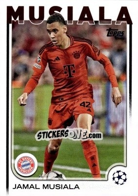 Sticker Jamal Musiala - UEFA Club Competitions 2024-2025
 n. 42 - Topps