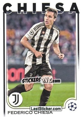 Sticker Federico Chiesa - UEFA Club Competitions 2024-2025
 n. 46 - Topps