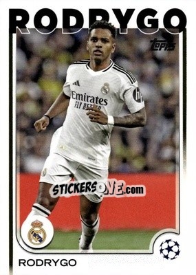 Sticker Rodrygo - UEFA Club Competitions 2024-2025
 n. 48 - Topps