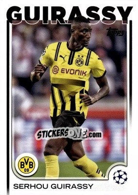 Sticker Serhou Guirassy - UEFA Club Competitions 2024-2025
 n. 51 - Topps