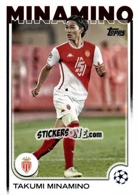 Sticker Takumi Minamino - UEFA Club Competitions 2024-2025
 n. 57 - Topps