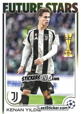 Sticker Kenan Yildiz - UEFA Club Competitions 2024-2025
 n. 59 - Topps