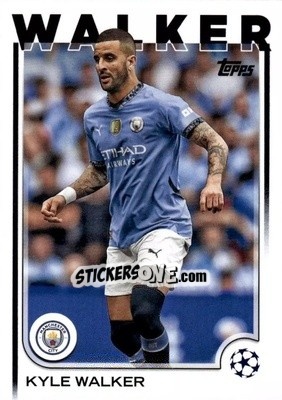Sticker Kyle Walker - UEFA Club Competitions 2024-2025
 n. 60 - Topps