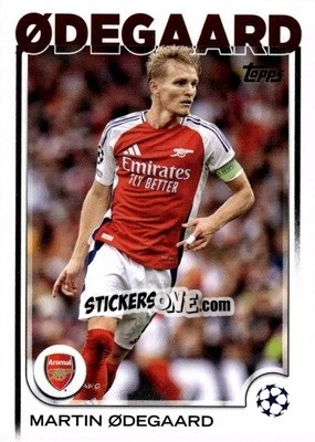Sticker Martin Ødegaard - UEFA Club Competitions 2024-2025
 n. 62 - Topps