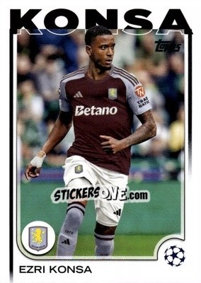 Figurina Ezri Konsa - UEFA Club Competitions 2024-2025
 n. 66 - Topps