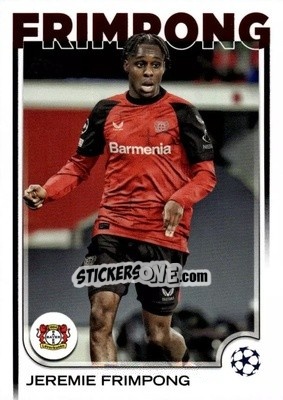Sticker Jeremie Frimpong - UEFA Club Competitions 2024-2025
 n. 78 - Topps