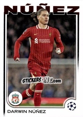 Sticker Darwin Núñez - UEFA Club Competitions 2024-2025
 n. 89 - Topps