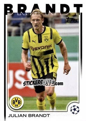 Sticker Julian Brandt - UEFA Club Competitions 2024-2025
 n. 90 - Topps