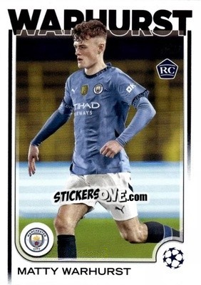 Cromo Matty Warhurst - UEFA Club Competitions 2024-2025
 n. 92 - Topps