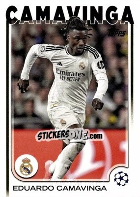 Sticker Eduardo Camavinga - UEFA Club Competitions 2024-2025
 n. 93 - Topps