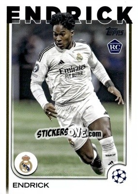 Sticker Endrick - UEFA Club Competitions 2024-2025
 n. 100 - Topps