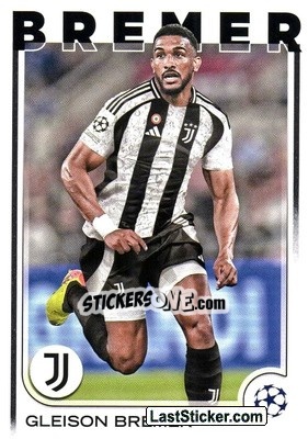 Sticker Gleison Bremer - UEFA Club Competitions 2024-2025
 n. 107 - Topps