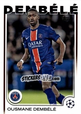 Sticker Ousmane Dembélé - UEFA Club Competitions 2024-2025
 n. 109 - Topps