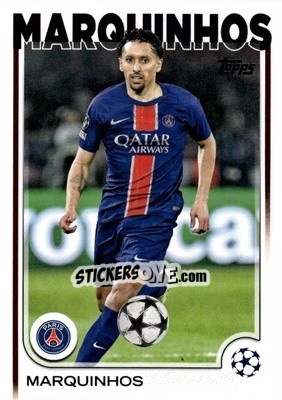 Sticker Marquinhos - UEFA Club Competitions 2024-2025
 n. 110 - Topps