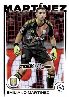 Sticker Emiliano Martínez - UEFA Club Competitions 2024-2025
 n. 114 - Topps