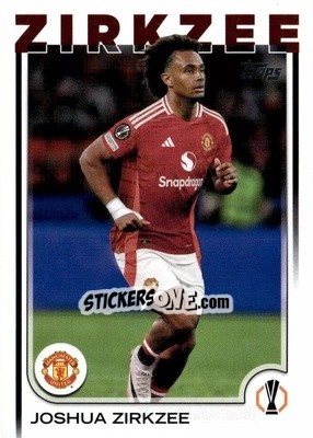 Sticker Joshua Zirkzee - UEFA Club Competitions 2024-2025
 n. 121 - Topps