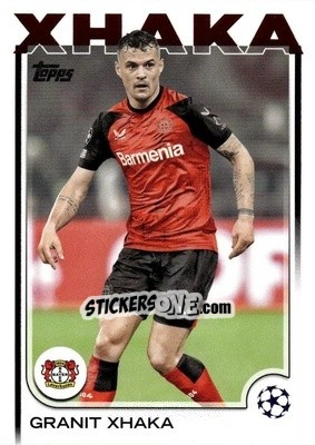 Sticker Granit Xhaka - UEFA Club Competitions 2024-2025
 n. 128 - Topps