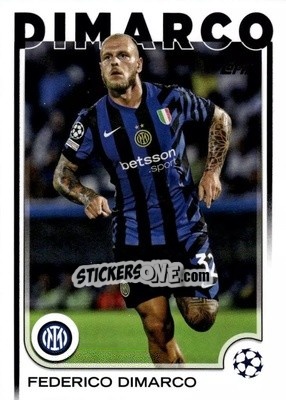 Sticker Federico Dimarco - UEFA Club Competitions 2024-2025
 n. 129 - Topps