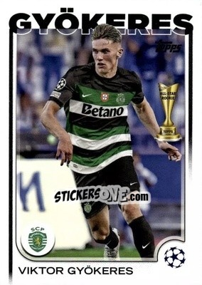 Sticker Viktor Gyökeres - UEFA Club Competitions 2024-2025
 n. 131 - Topps