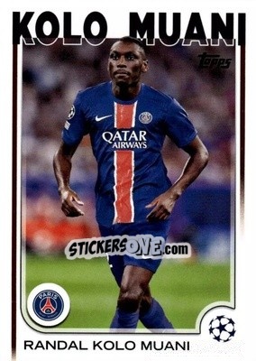 Sticker Randal Kolo Muani - UEFA Club Competitions 2024-2025
 n. 156 - Topps