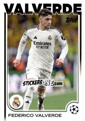 Sticker Federico Valverde - UEFA Club Competitions 2024-2025
 n. 164 - Topps