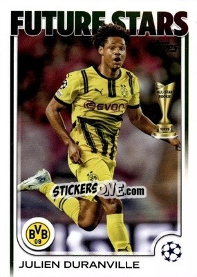 Sticker Julien Duranville - UEFA Club Competitions 2024-2025
 n. 166 - Topps