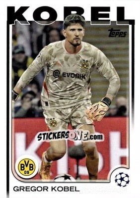 Sticker Gregor Kobel - UEFA Club Competitions 2024-2025
 n. 168 - Topps