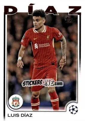 Sticker Luis Díaz - UEFA Club Competitions 2024-2025
 n. 169 - Topps