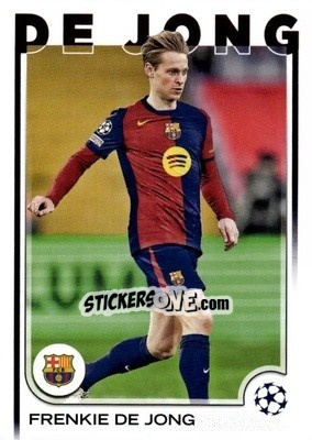Sticker Frenkie de Jong - UEFA Club Competitions 2024-2025
 n. 172 - Topps