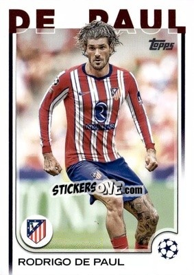 Sticker Rodrigo de Paul - UEFA Club Competitions 2024-2025
 n. 192 - Topps