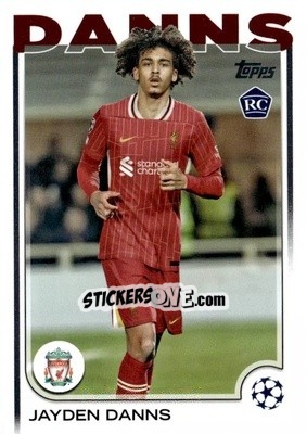 Sticker Jayden Danns - UEFA Club Competitions 2024-2025
 n. 193 - Topps