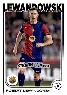 Sticker Robert Lewandowski - UEFA Club Competitions 2024-2025
 n. 200 - Topps