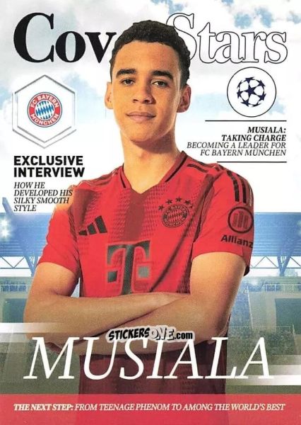 Sticker Jamal Musiala - UEFA Club Competitions 2024-2025
 n. CS-3 - Topps